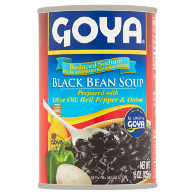 Goya Reduced Sodium Black Bean Soup, 15 oz