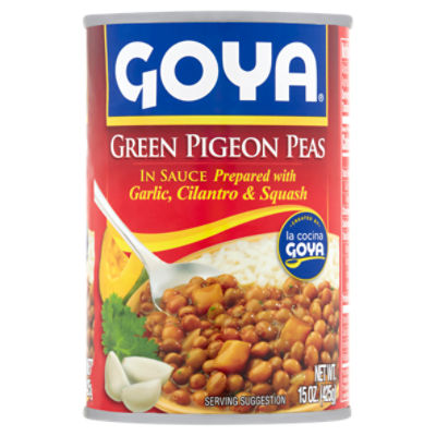 Goya Green Pigeon Peas in Sauce, 15 oz