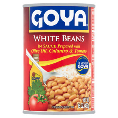 Goya White Beans in Sauce, 15 oz