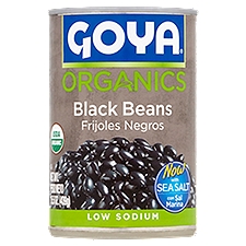 Goya Organics Low Sodium Black Beans, 15.5 oz