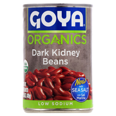 Goya Organics Low Sodium Dark Kidney Beans, 15.5 oz ShopRite