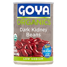 Goya Organics Low Sodium Dark Kidney Beans, 15.5 oz