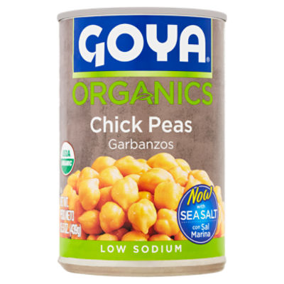 Goya Organics Low Sodium Chick Peas, 15.5