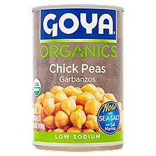 Goya Organics Low Sodium, Chick Peas, 15.5 Ounce