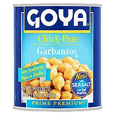 Goya Prime Premium Low Sodium Chick Peas, 29 oz