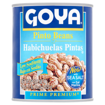 Goya Prime Premium Low Sodium Pinto Beans, 29 oz