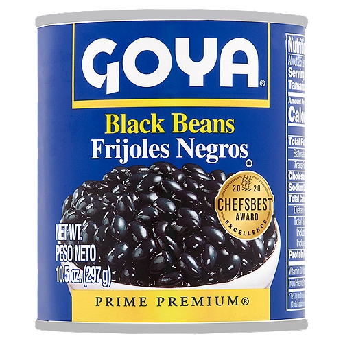 Goya Prime Premium Black Beans, 10.5 oz