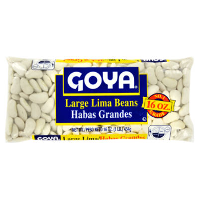 Goya Goya Large Lima Beans, 16 oz, 1 Pound 