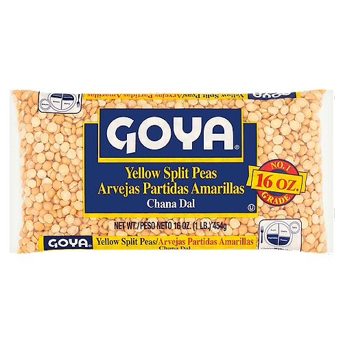 Goya Yellow Split Peas, 16 oz