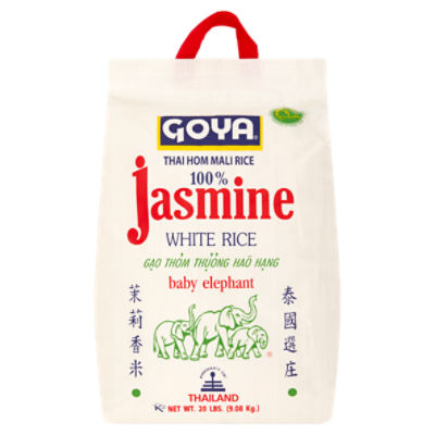 Goya Baby Elephant 100% Jasmine White Rice, 20 lbs