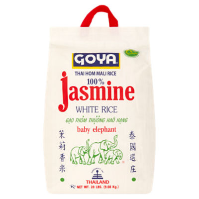 Goya Baby Elephant 100 Jasmine White Rice, 20 lbs The Fresh Grocer