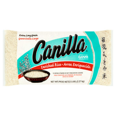Canilla Extra Long Grain Enriched Rice, 5 lbs