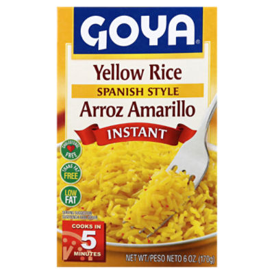 Goya Spanish Style Instant Yellow Rice, 6 oz, 6 Ounce