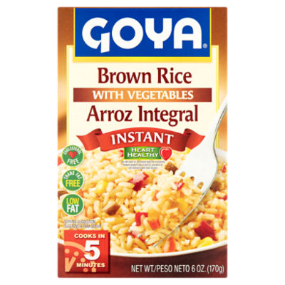 Goya Instant Brown Rice with Vegetables, 6 oz