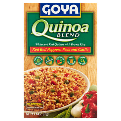 Goya Red Bell Peppers, Peas and Garlic Quinoa Blend, 6 oz