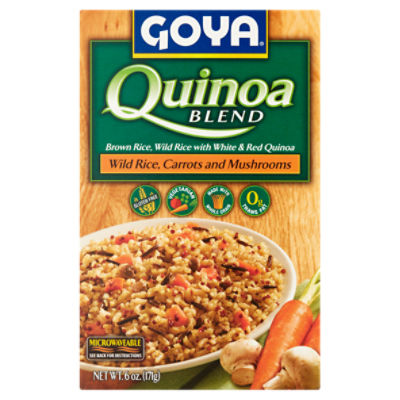 Goya Wild Rice, Carrots and Mushrooms Quinoa Blend, 6 oz
