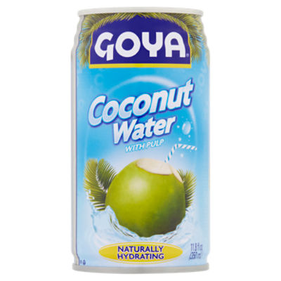 Goya Naturally Hydrating Coconut Water with Pulp, 11.8 fl oz