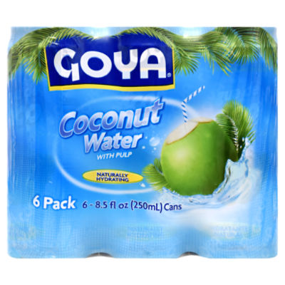 Goya Coconut Water with Pulp, 8.45 fl oz, 6 count