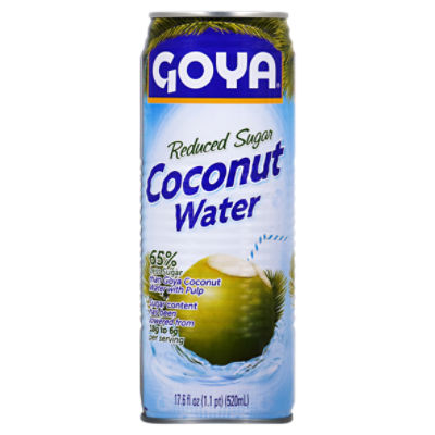 Goya Reduced Sugar Coconut Water, 17.6 fl oz