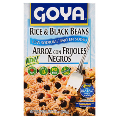 Goya Low Sodium Rice & Black Beans, 7 oz