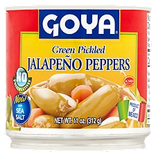 Goya Green Pickled Jalapeño Peppers, 11 oz, 11 Ounce