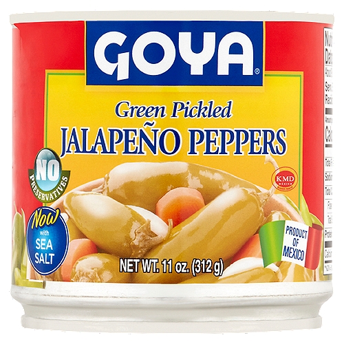 Goya Green Pickled Jalapeño Peppers, 11 oz