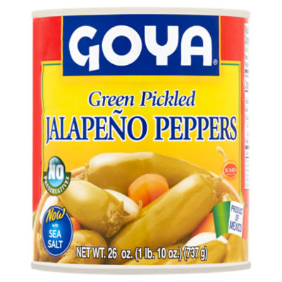 Goya Green Pickled Jalapeño Peppers, 26 oz