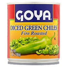 Goya Fire Roasted Diced Green Chiles, 7 oz