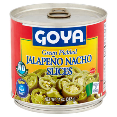 Goya Green Pickled Jalapeño Nacho Slices, 11 oz
