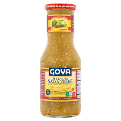 Goya Medium Salsa Verde, 17.6 oz, 17.6 Fluid ounce