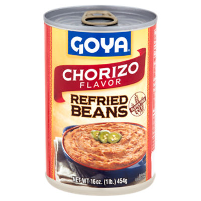 Goya Chorizo Flavor Refried Beans, 16 oz