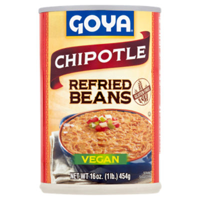 Goya Vegan Chipotle Refried Beans, 16 oz