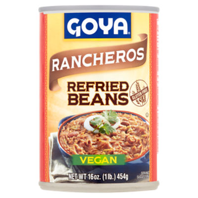 Goya Vegan Rancheros Refried Beans, 16 oz