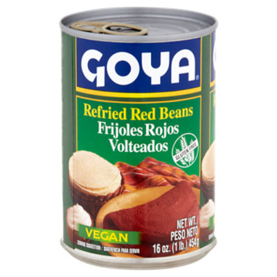 Goya Vegan Refried Red Beans, 16 oz