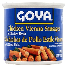 Goya Chicken Vienna Sausages in Chicken Broth, 4.6 oz, 5 Ounce