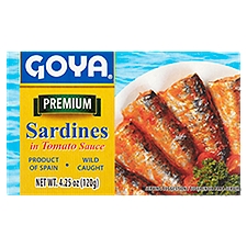 Goya Premium Sardines in Tomato Sauce, 4.25 oz