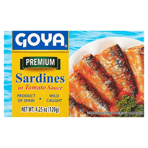 Goya Premium Sardines in Tomato Sauce, 4.25 oz