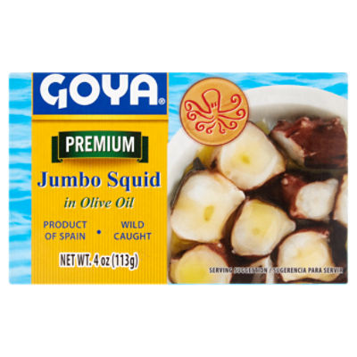 Goya Premium Jumbo Squid in Olive Oil, 4 oz