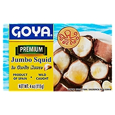 Goya Premium Jumbo Squid in Garlic Sauce, 4 oz, 4 Ounce