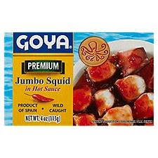 Goya Premium Jumbo Squid in Hot Sauce, 4 oz, 4 Ounce