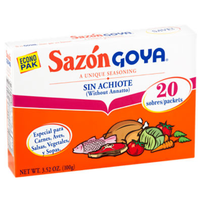 Sazon Goya Seasoning Econo Pak 8 TO 20 Packets 1/2/3 BOXES ALL