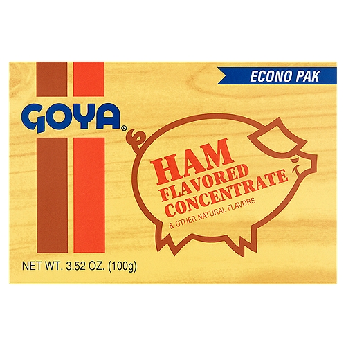 Goya Ham Flavored Concentrate Econo Pak, 3.52 oz
Ham Favored Concentrate & Other Natural Flavors