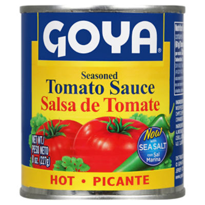 Goya Seasoned Hot Tomato Sauce, 8 oz, 8 Ounce