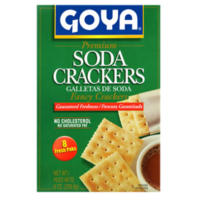 Goya Premium Soda Crackers, 8 count, 8 oz ShopRite