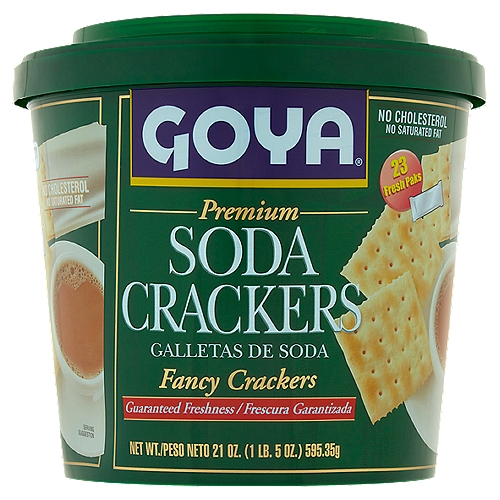 Goya Premium Soda Crackers, 23 count, 21 oz