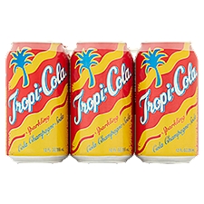 Tropi-Cola Sparkling Cola Champagne Soda, 12 fl oz, 6 count
