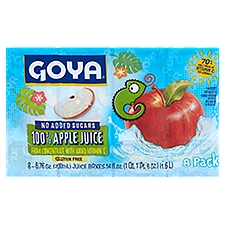 Goya 100% Apple Juice, 6.76 oz, 8 count