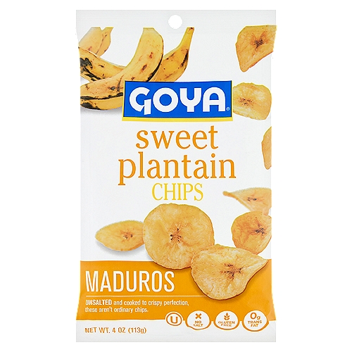 Goya Sweet Plantain Maduros Chips, 4 oz