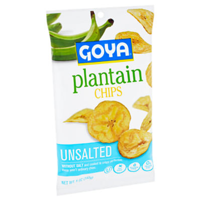 Goya Unsalted Plantain Chips, 5 oz 