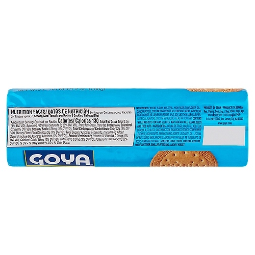 Goya Sugar Free, Maria Cookies